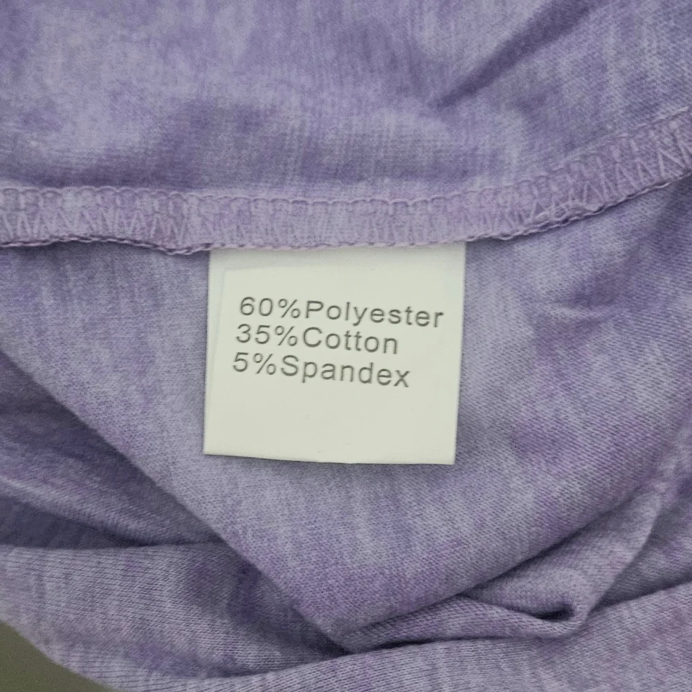 NWT S & M 'FUN FACT: I Don't Care" V Neck Tee Shirt - Picture 6 of 6